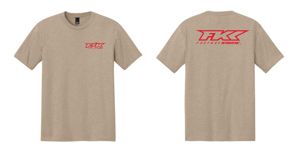 DESERT TAN- RED FK LOGO T-SHIRT