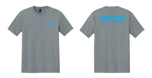GREY T-SHIRT BRIGHT BLUE FK LIGHTNING