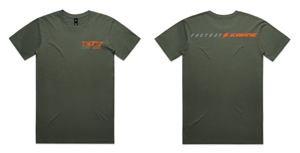 CYPRESS GREEN- BRIGHT ORANGE FK LIGHTNING BOLT